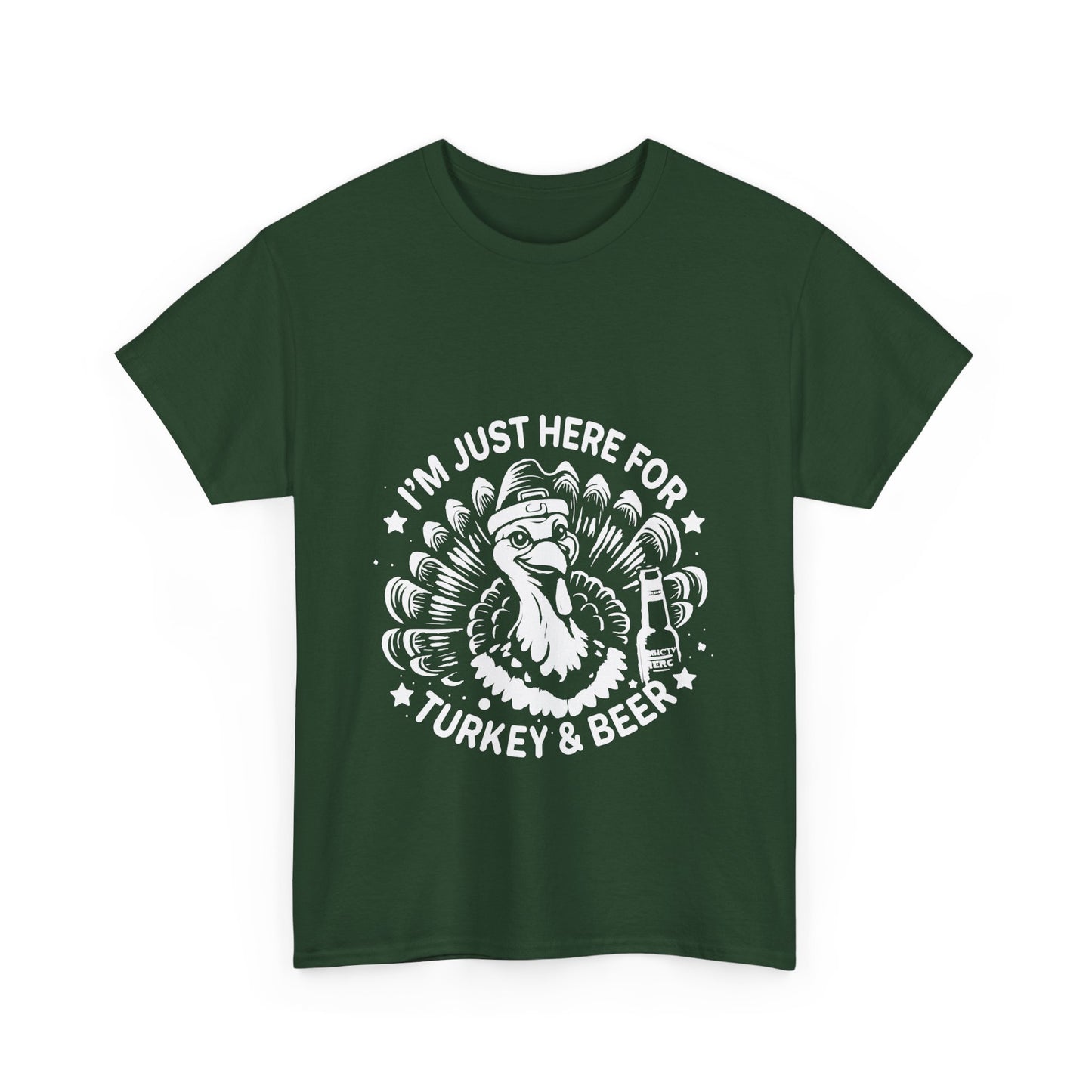 Turkey and Beer T-Shirt - Funny Thanksgiving Drinking Tee