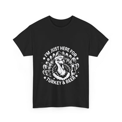 Turkey and Beer T-Shirt - Funny Thanksgiving Drinking Tee