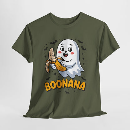 Boonana Ghost T-Shirt - Cute Halloween Banana Pun Tee
