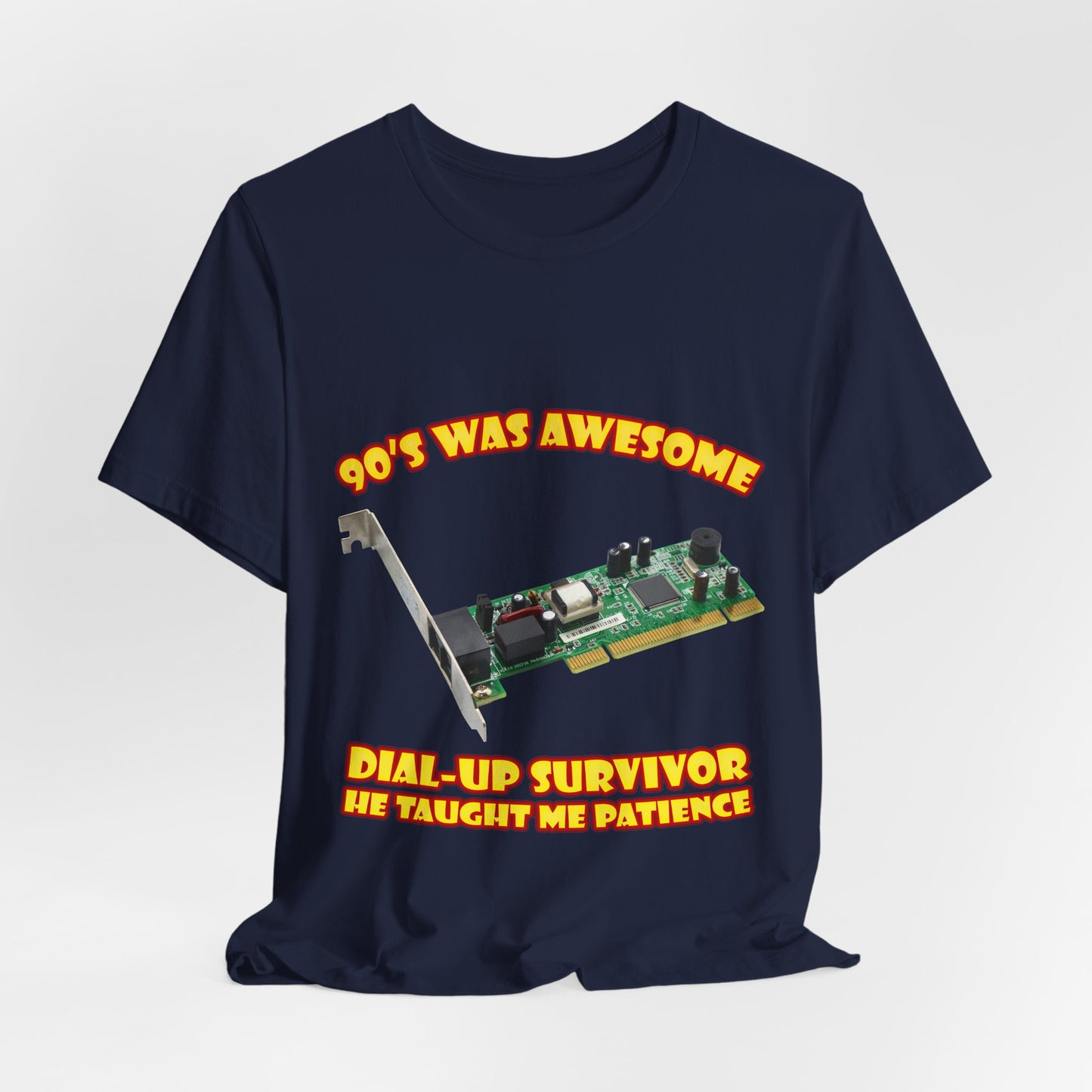 Koszulka Dial-Up Survivor - Nauczył mnie cierpliwości Modem