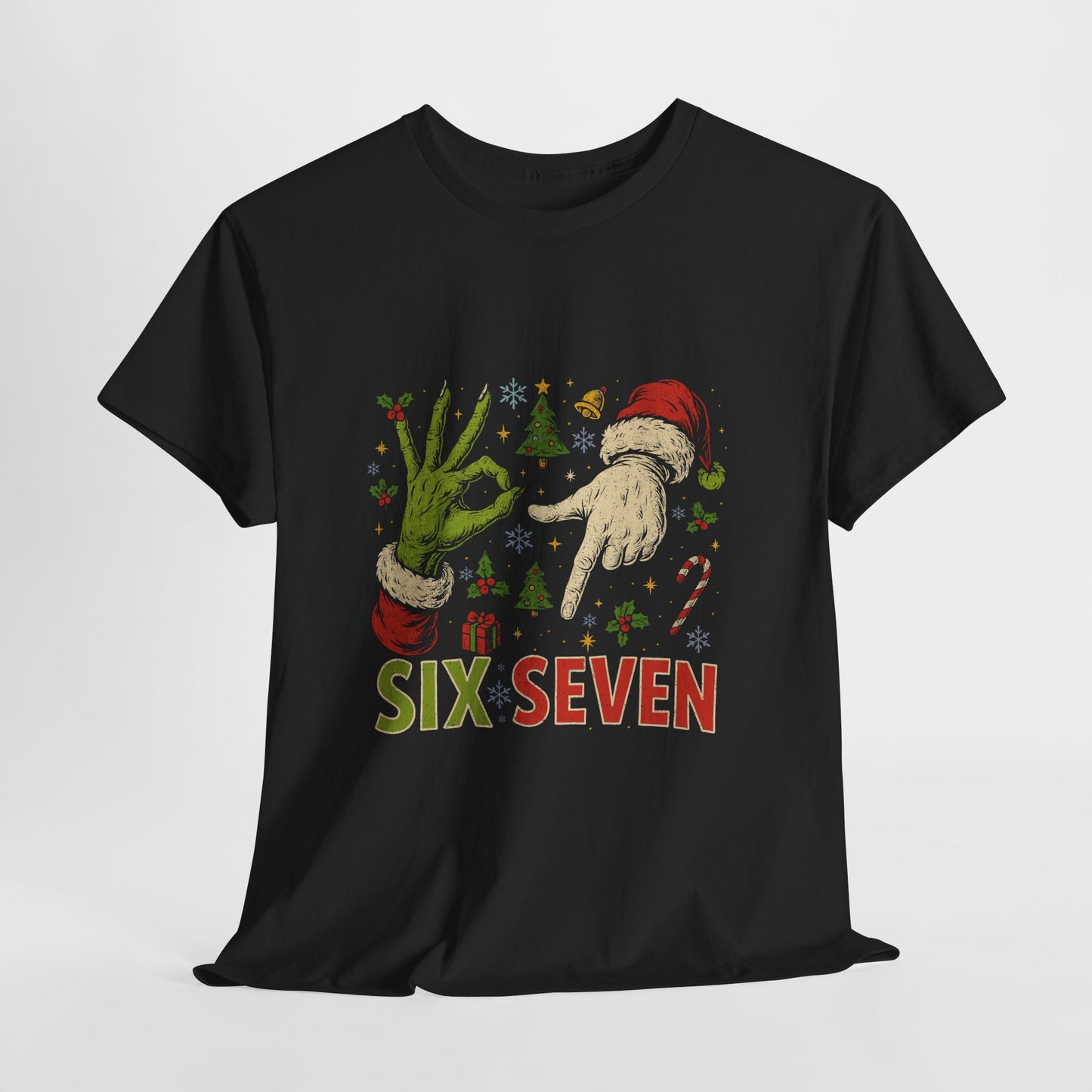 67 Weihnachts-Meme-Shirt – T-Shirt mit frechem Weihnachts-Handzeichen