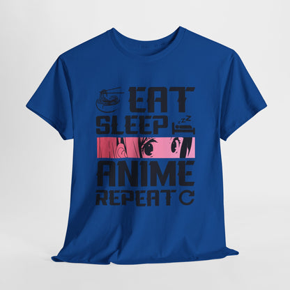 Eat Sleep Anime Repeat Shirt - Otaku Routine Tee