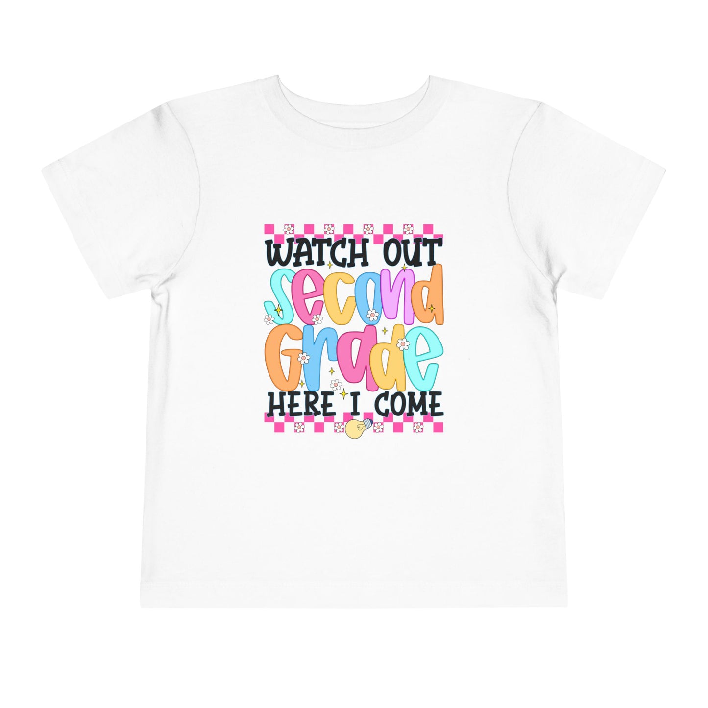 Watch Out Second Grade Shirt - Colorful Back to School Tee for Kids, 2nd Grade Here I Come Shirt, Funny First Day Outfit Idea