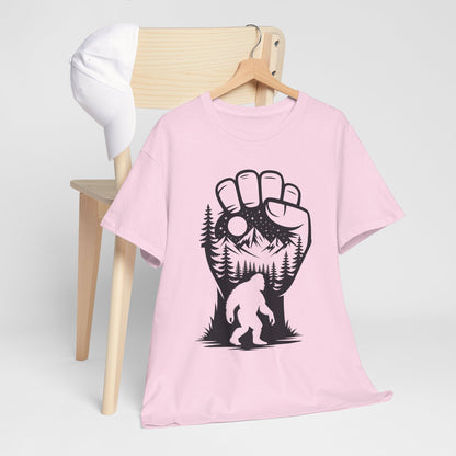 Bigfoot Forest Silhouette T-Shirt - Sasquatch Mountain Tee