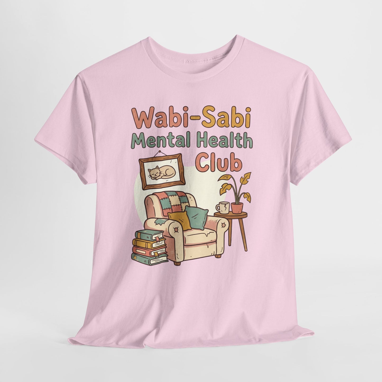 Wabi-Sabi Mental Health Club Shirt – Cozy Self-Care Aesthetic Tee