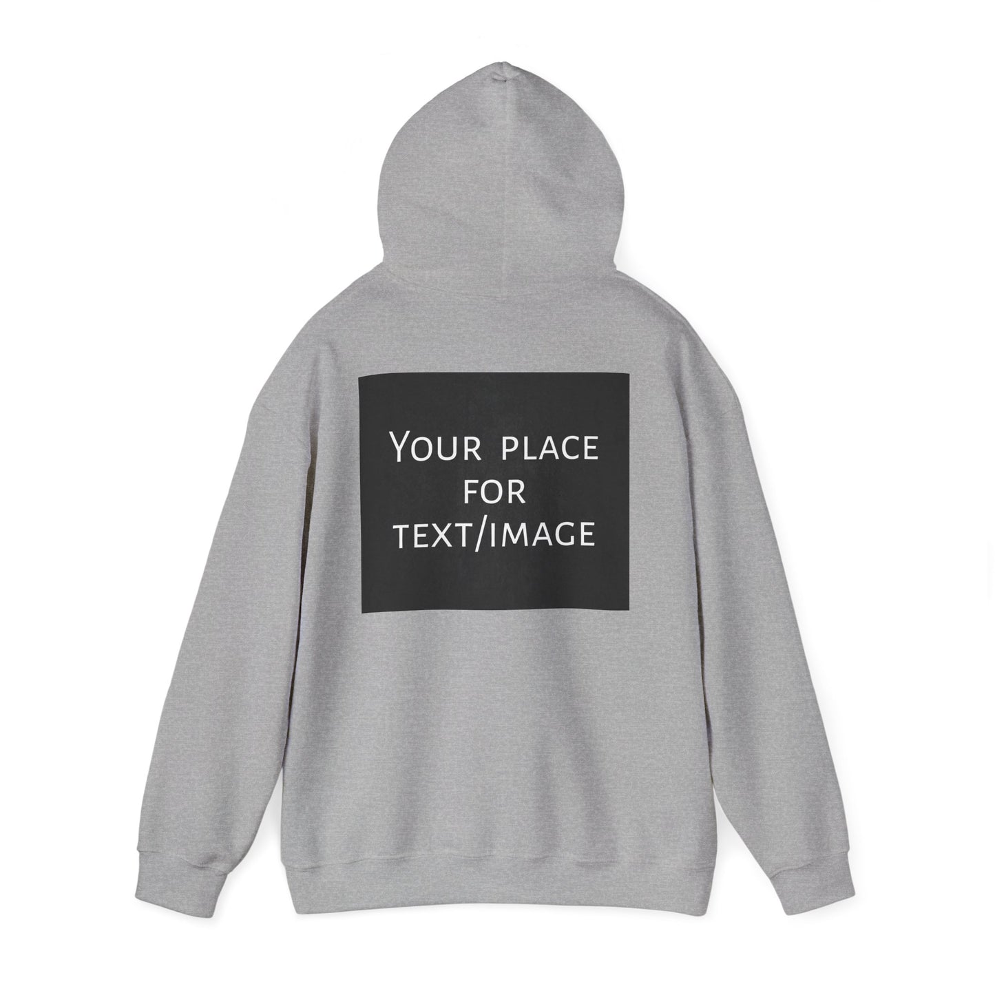 Bluza z kapturem z nadrukiem z przodu i/lub z tyłu – spersonalizowana bluza z tekstem lub obrazem, wyjątkowy prezent, spersonalizowana bluza unisex z kapturem na imprezy, logo i nie tylko