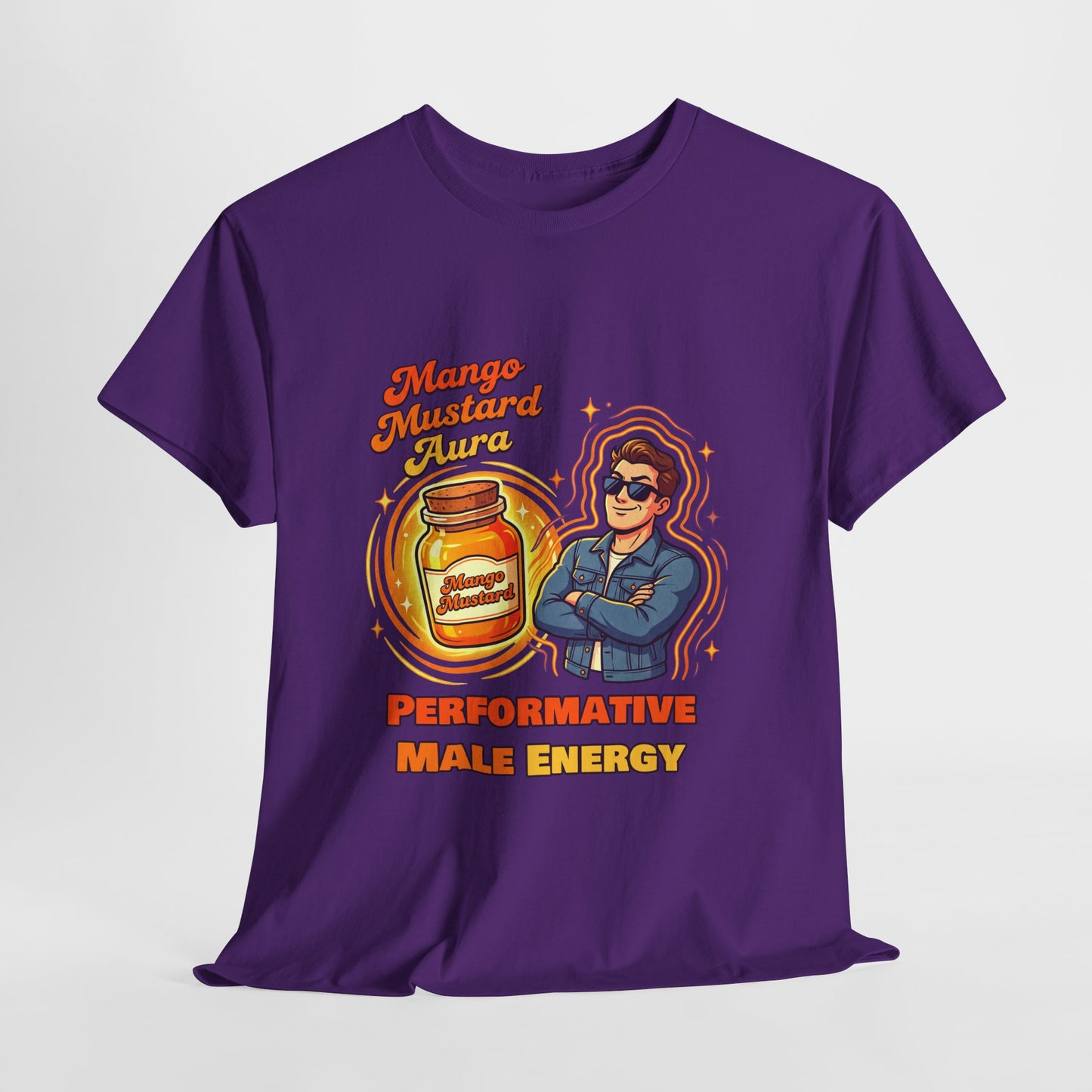 Mango Mustard Aura Shirt – Performative Male Energy Meme Tee