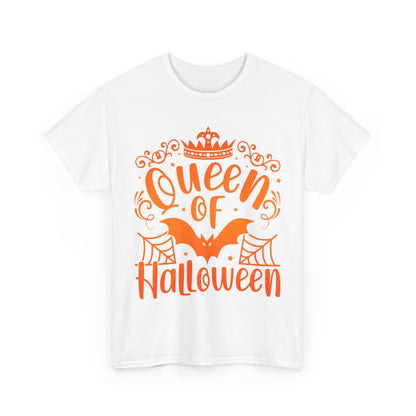 Queen of Halloween T-Shirt - Gothic Spider Web Crown Tee