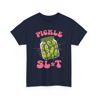 Pickle Lover Funny Shirt - Spicy Pickle Jar Graphic Tee for Women, Sarcastic Adult Humor Gift, Foodie Party T-Shirt