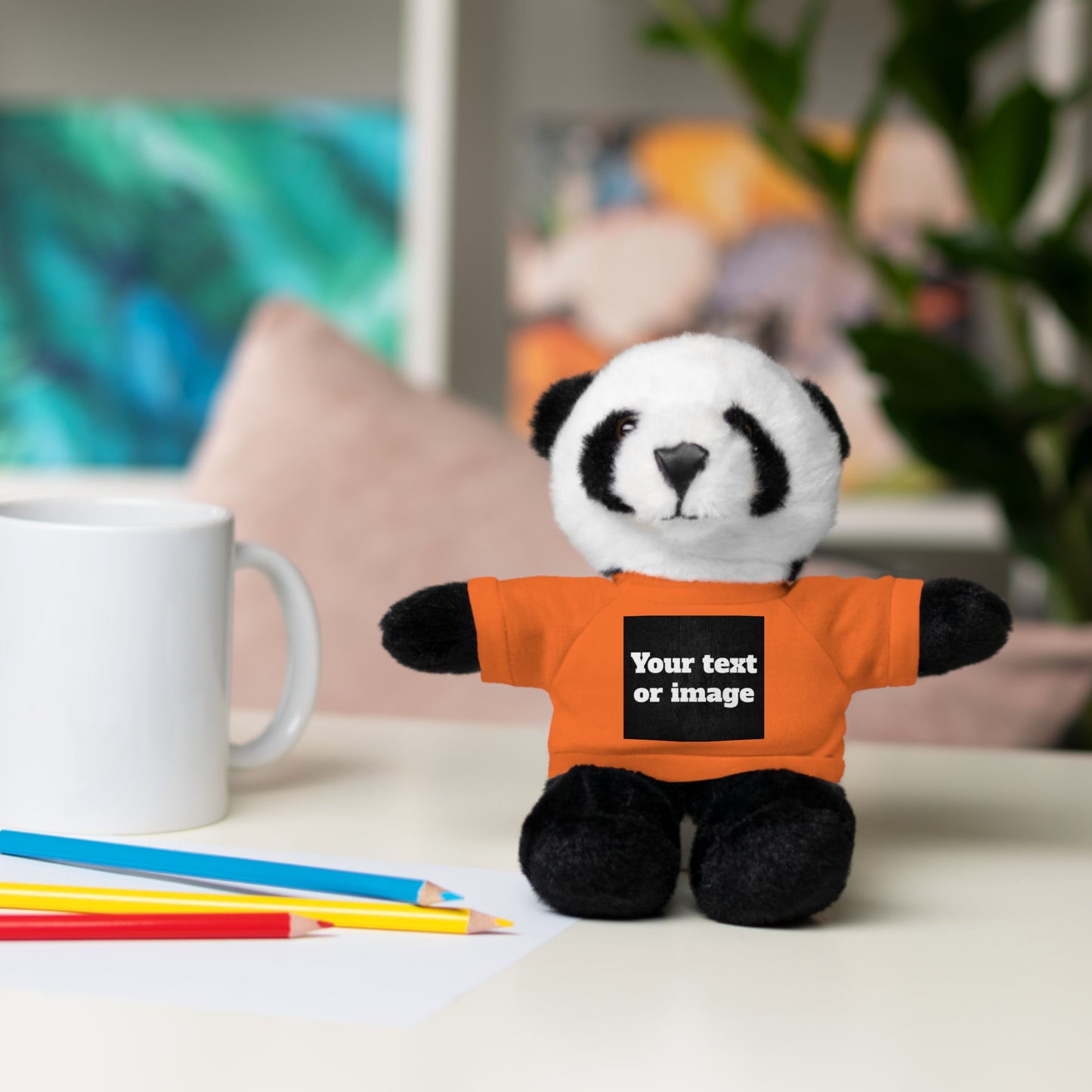 Personalisiertes Plüschtier mit individuellem T-Shirt – Einzigartiges Geschenk mit Namen oder Foto