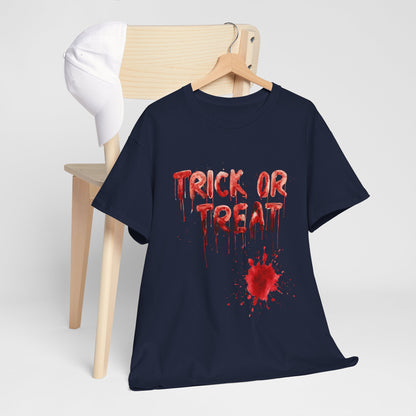Trick or Treat Blood T-Shirt - Dripping Horror Halloween Tee
