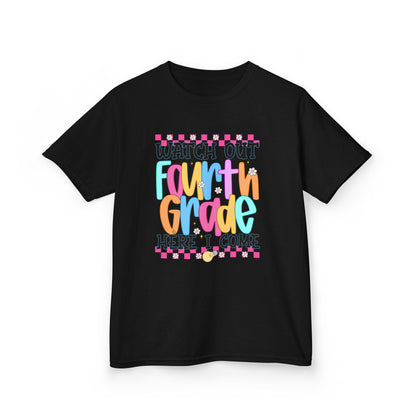 Watch Out Fourth Grade Shirt - Funny Kids Back to School Tee, Heavy Cotton 4th Grade Shirt, First Day of School Outfit