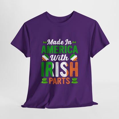 Made in America with Irish Parts Shirt - Irish American Tee