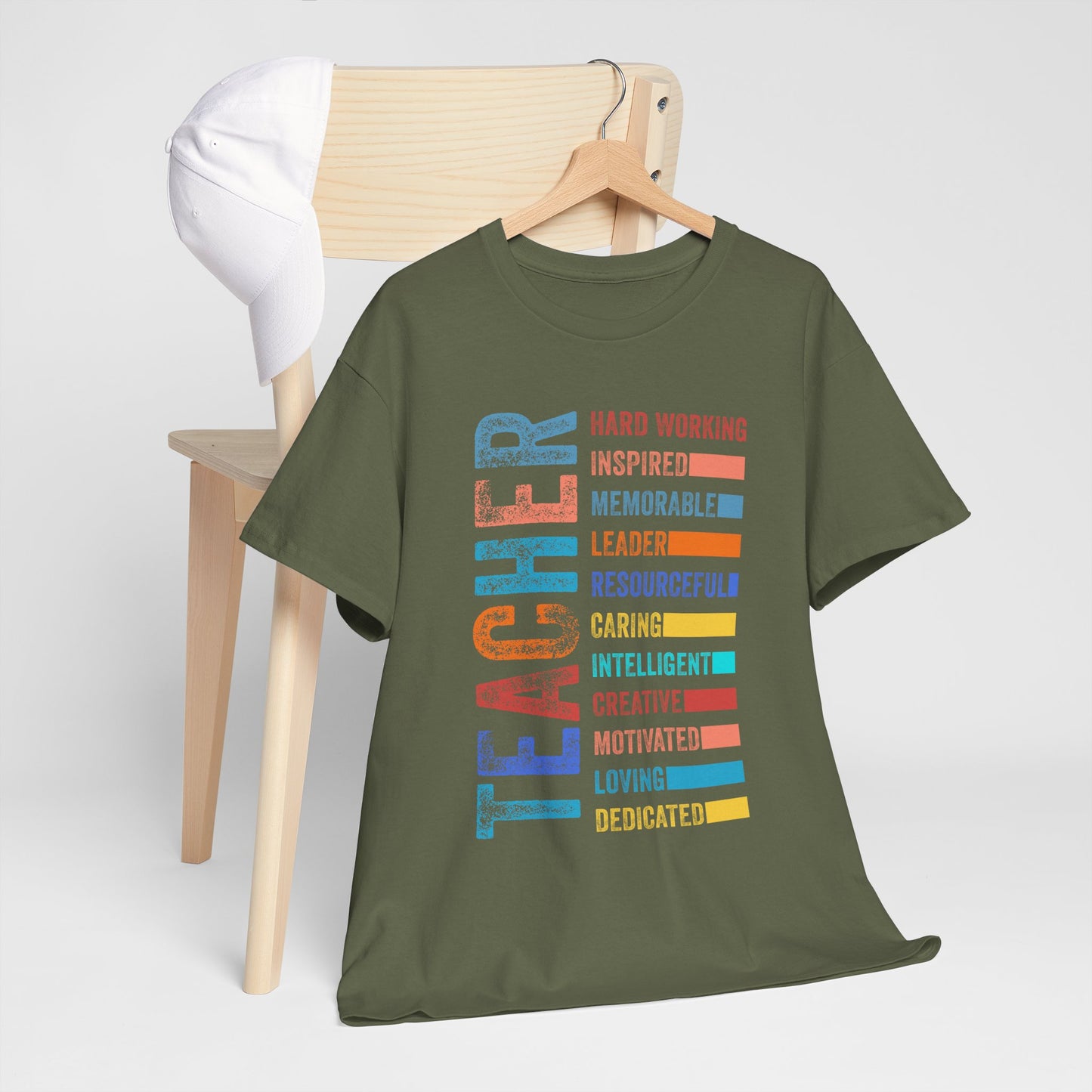 TEACHER Acronym Shirt - Colorful Back to School Gift for Teachers, Appreciation Tee, Educator Staff T-Shirt