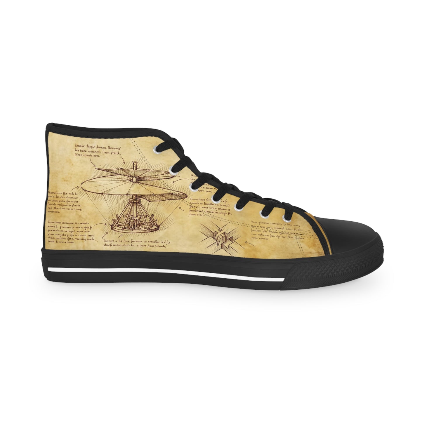 Da Vinci Herren-Sneaker – Vintage-Geschenk aus der Kunstgeschichte