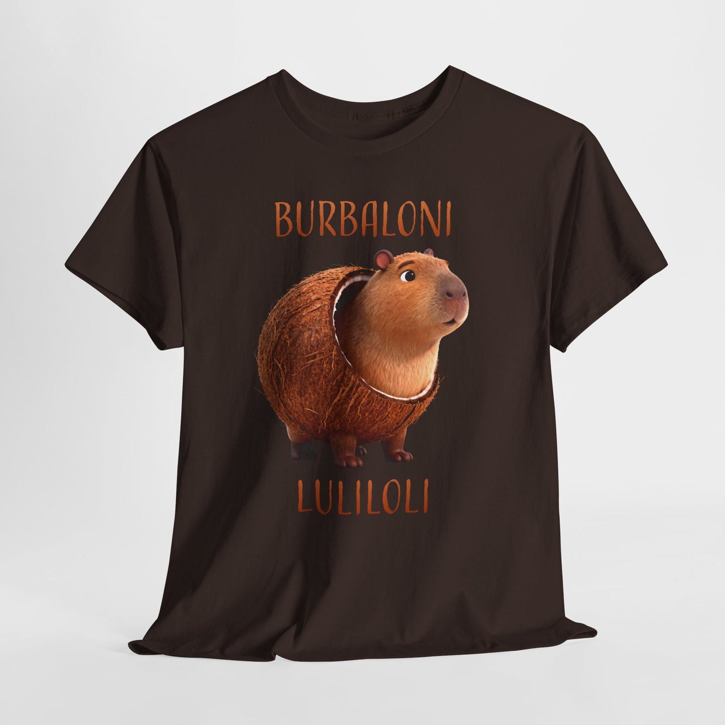 Burbaloni Luliloli Shirt – Cute Capybara in Coconut Funny Animal Tee