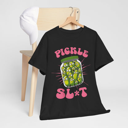 Pickle Lover Funny Shirt - Spicy Pickle Jar Graphic Tee for Women, Sarcastic Adult Humor Gift, Foodie Party T-Shirt