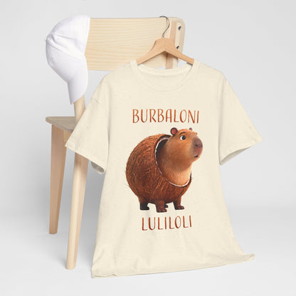 Burbaloni Luliloli Shirt – Cute Capybara in Coconut Funny Animal Tee