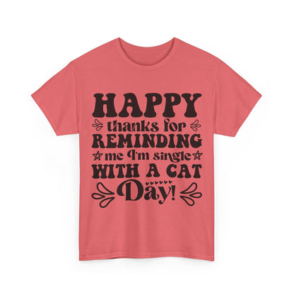 Cattitude Cat T-Shirt - Minimalist Sassy Line Art Tee