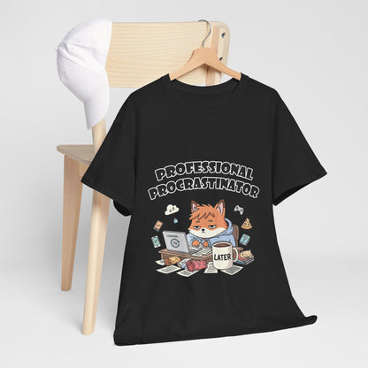 T-Shirt für professionelle Aufschieber – Lustiges Kawaii-Katzen-Pastell-T-Shirt