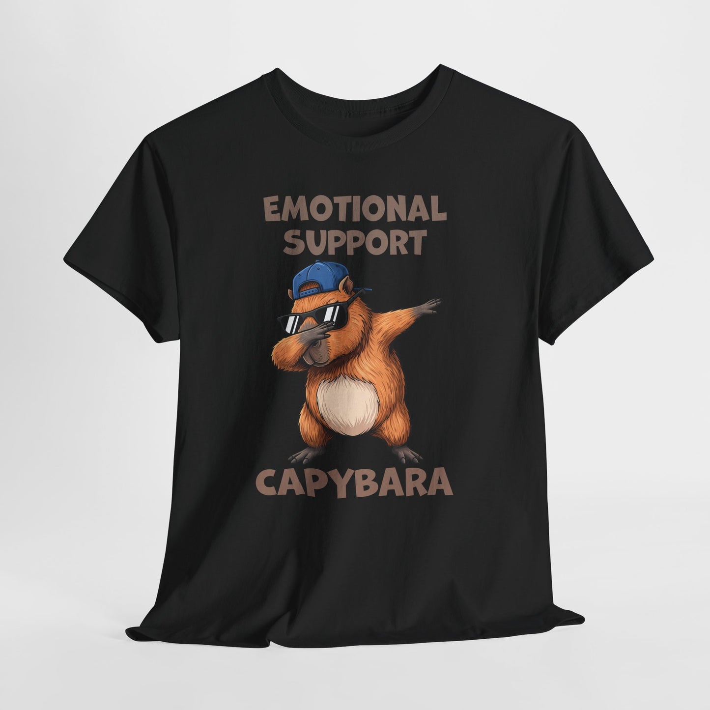 Emotional Support Capybara Shirt – Funny Dabbing Meme Animal Tee