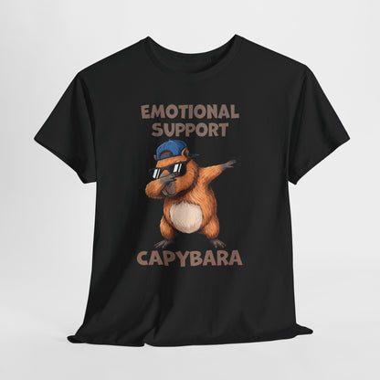 Emotional Support Capybara Shirt – Funny Dabbing Meme Animal Tee