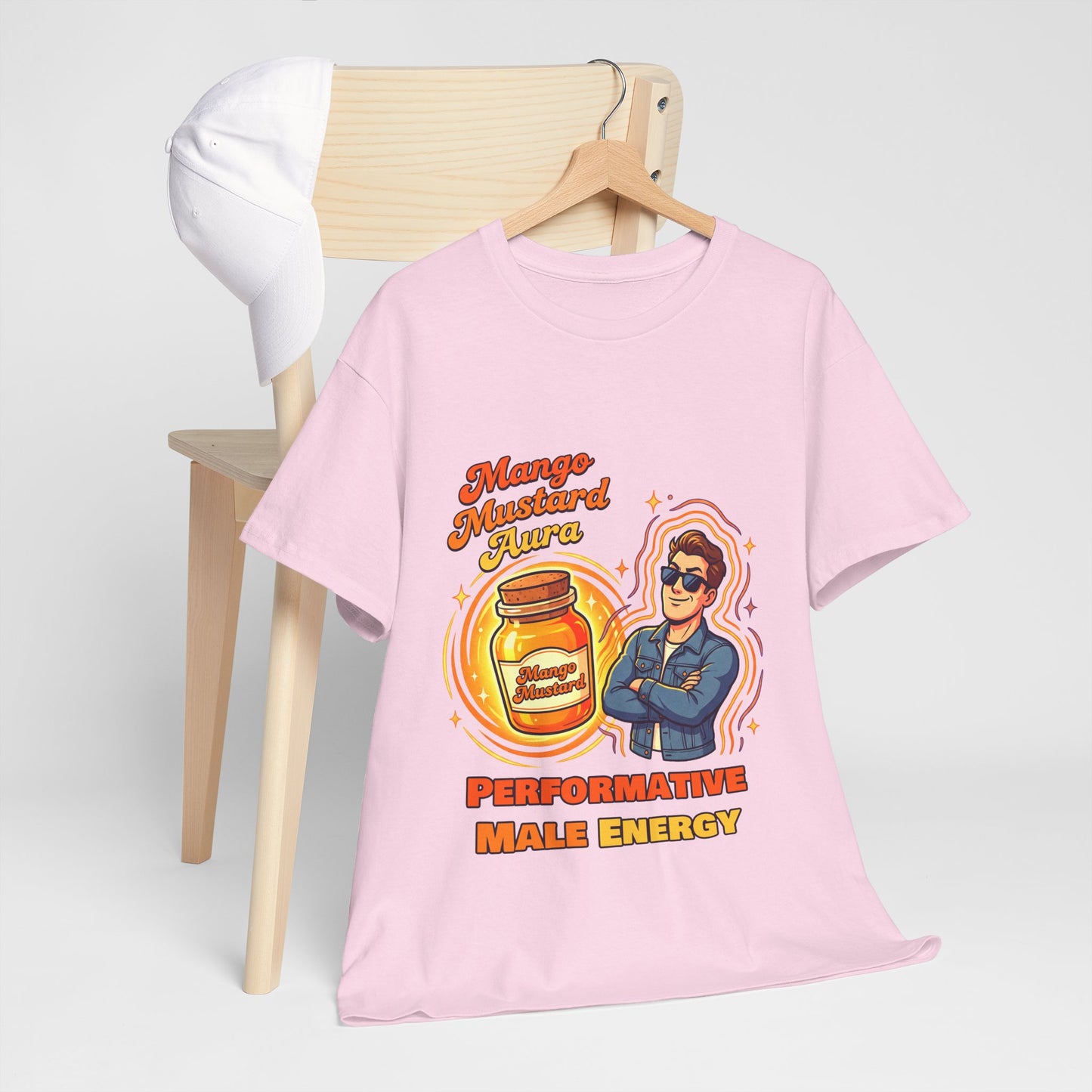 Mango Mustard Aura Shirt – Performative Male Energy Meme Tee