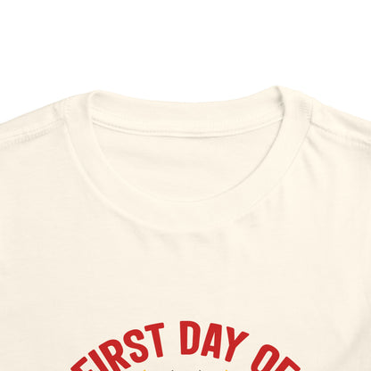 First Day of First Grade Shirt - Funny Toddler Back to School Tee, Pray for My Teacher T-Shirt, 1st Grade Humor Gift