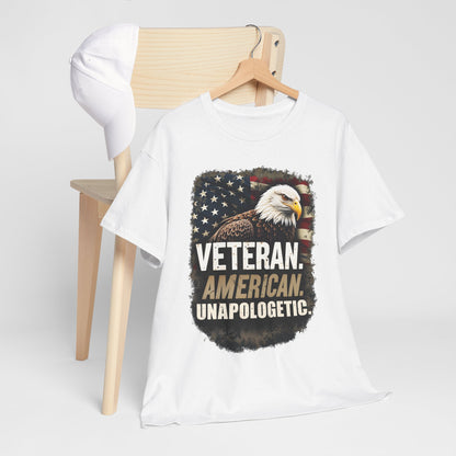 American Bold Veteran T-Shirt - Patriotic Military USA Pride Tee