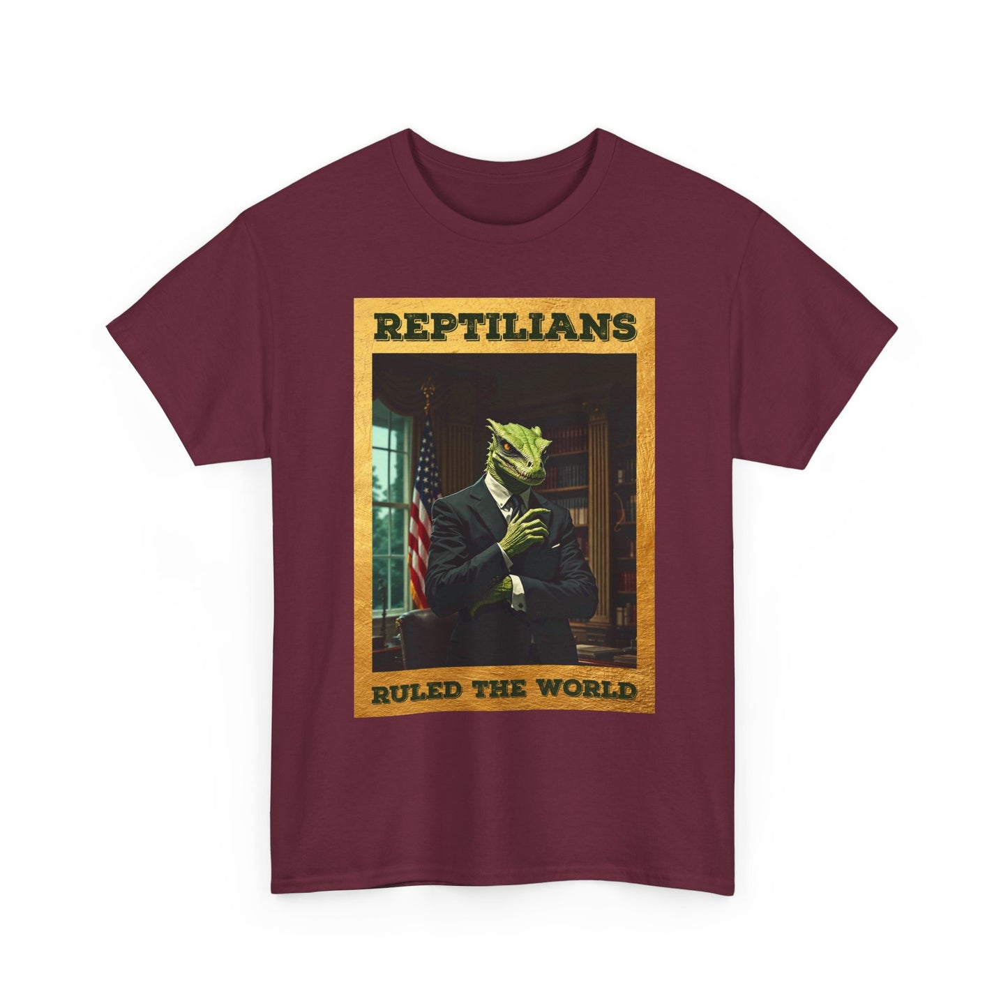 Reptilians Ruled the World Shirt - Reptilian Meme Satire Tee