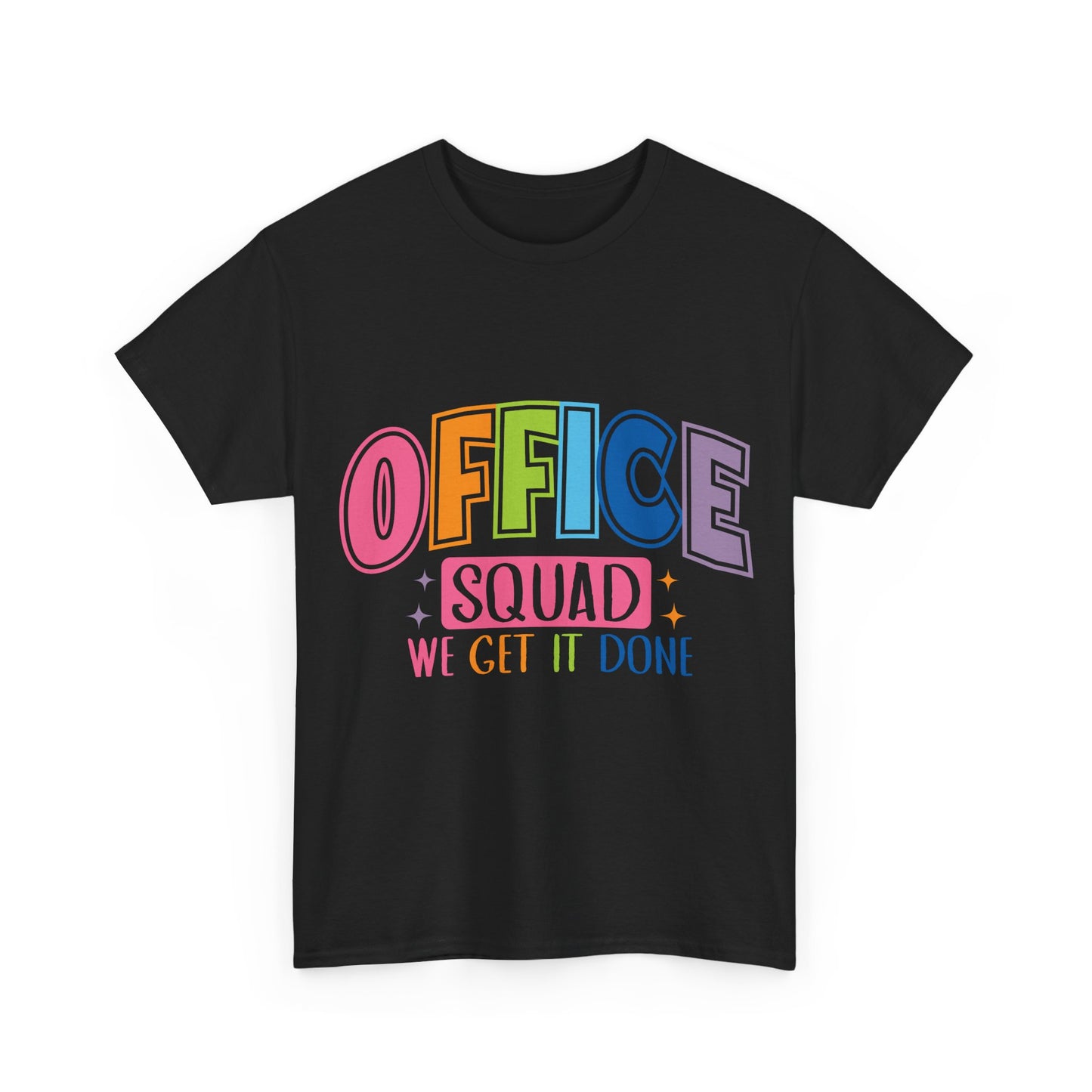 Office Squad Shirt - Colorful Team Admin Tee for Secretaries & School Staff, Funny Office Teamwork Shirt, We Get It Done Gift