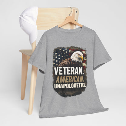 American Bold Veteran T-Shirt - Patriotic Military USA Pride Tee