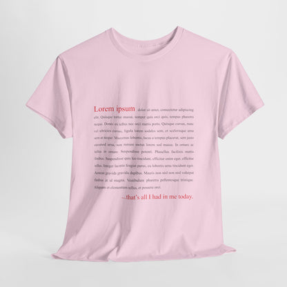Lorem Ipsum Shirt - Funny Designer & Programmer Tee