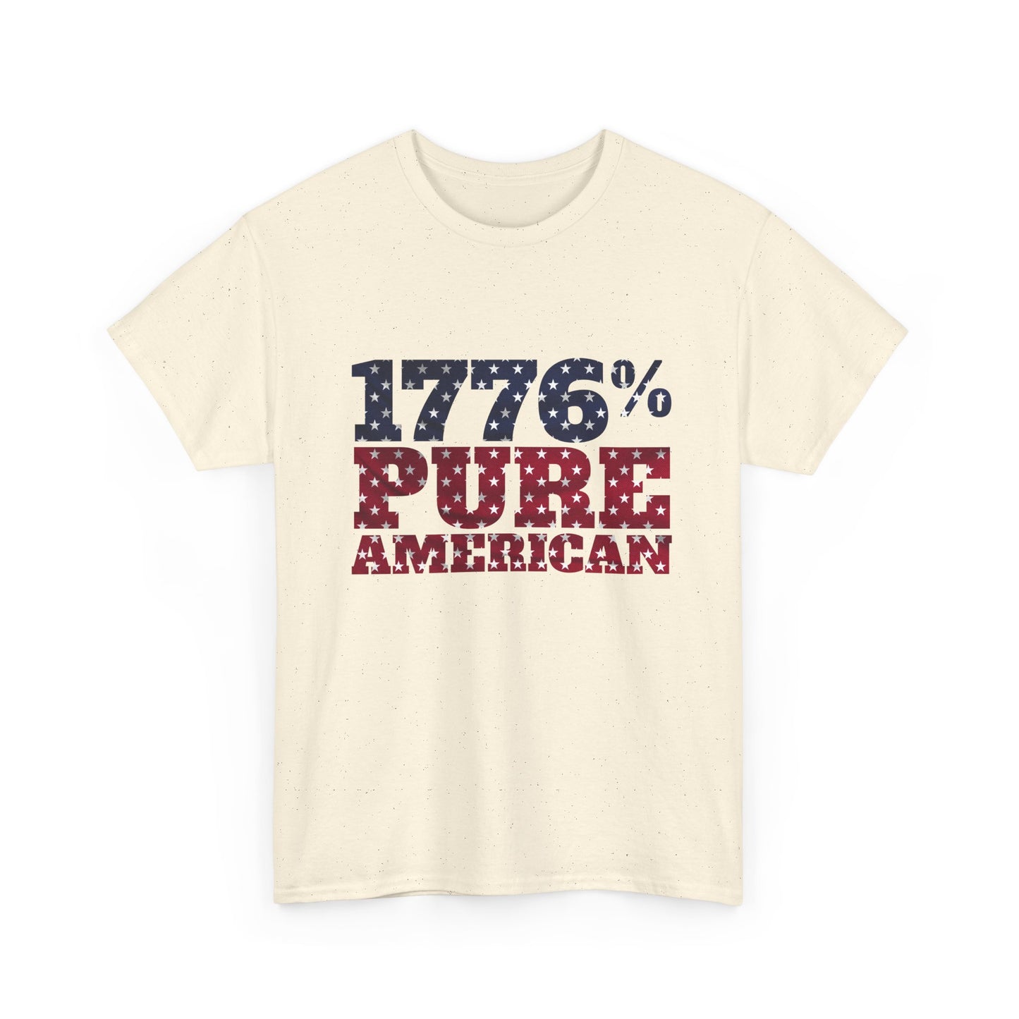 1776 Pure American T-Shirt - Vintage Patriotic USA 4th of July Tee