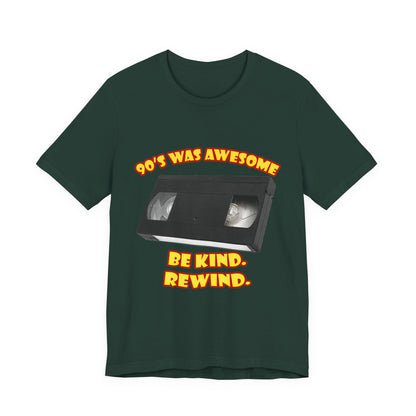 Be Kind Rewind T-Shirt - Retro VHS 90s Tee