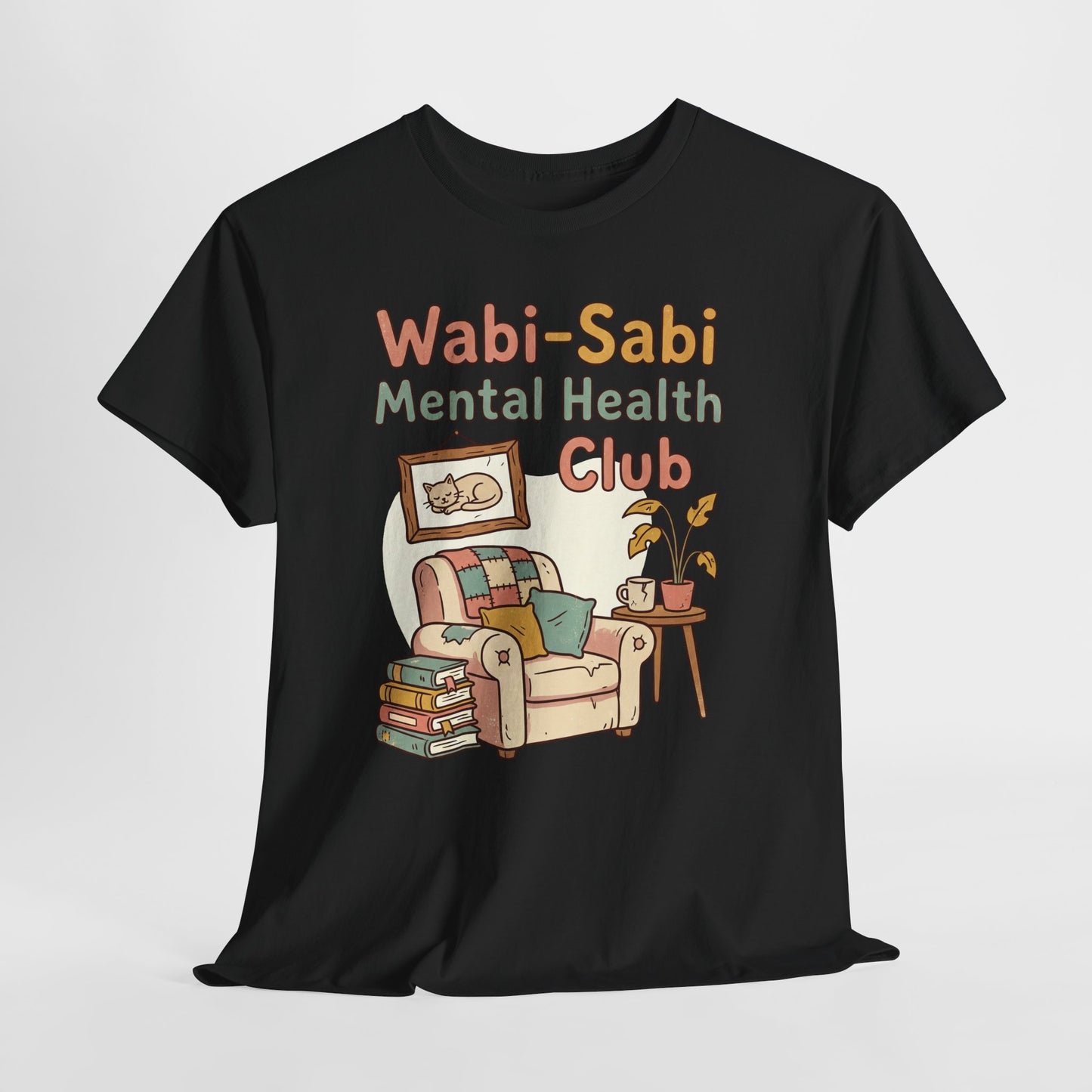 Wabi-Sabi Mental Health Club Shirt – Cozy Self-Care Aesthetic Tee