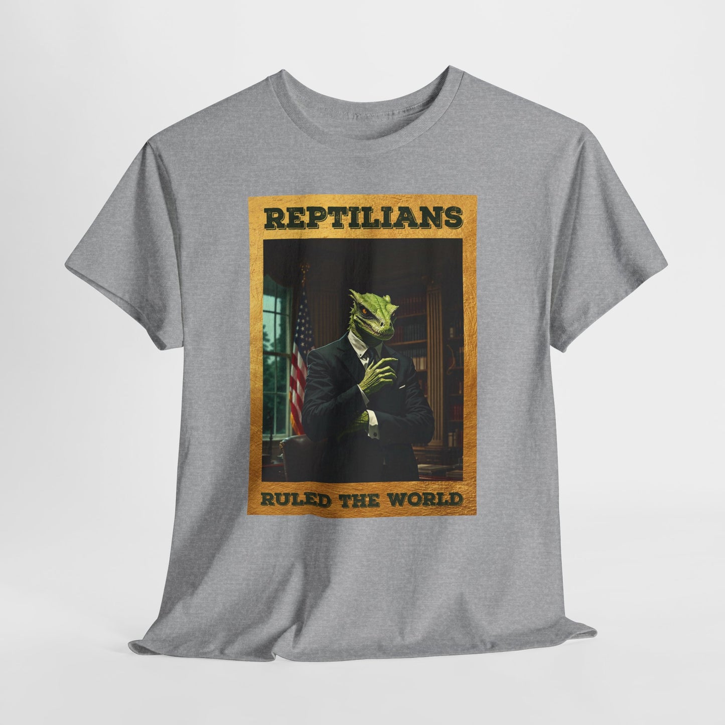 Reptilians Ruled the World Shirt - Reptilian Meme Satire Tee