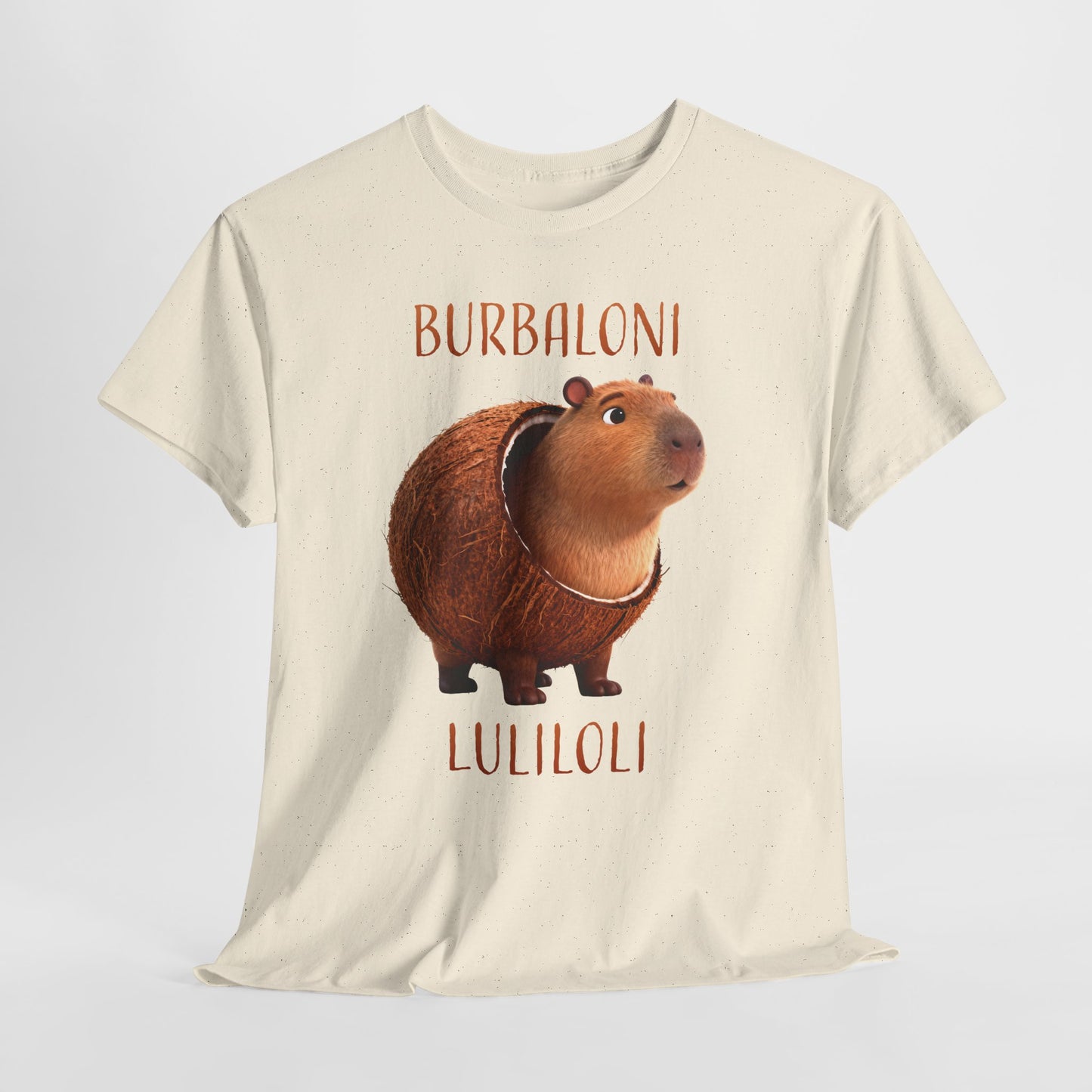 Burbaloni Luliloli Shirt – Cute Capybara in Coconut Funny Animal Tee