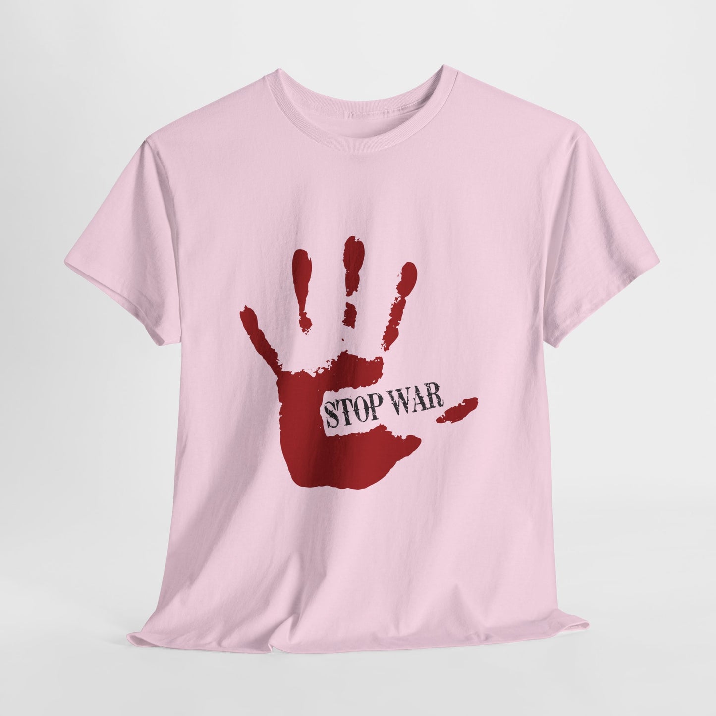 Stop War Handprint Shirt - Peace Protest Tee