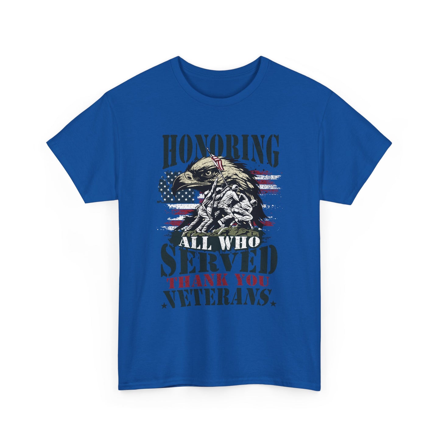 Thank You Veterans T-Shirt - Eagle, Flag & Iwo Jima Tribute Tee