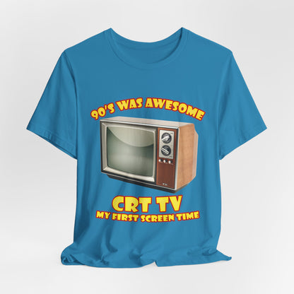 My First Screen Time T-Shirt - Retro CRT TV 90s Tee