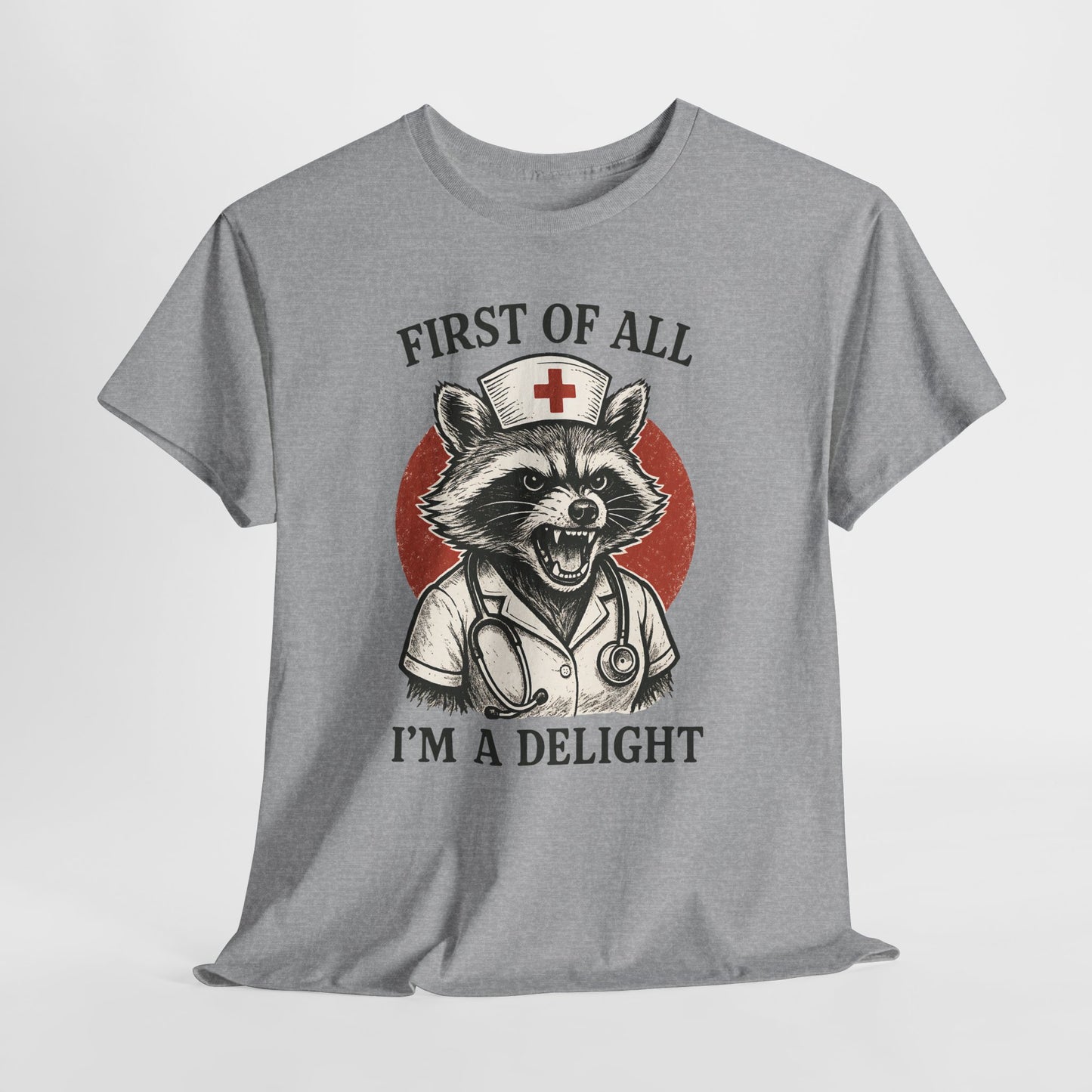 Nurse Raccoon I’m a Delight Shirt - Funny Night Shift Tee