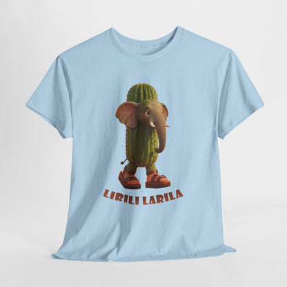 Lirili Larila Shirt – Funny Elephant Cactus Hybrid Tee