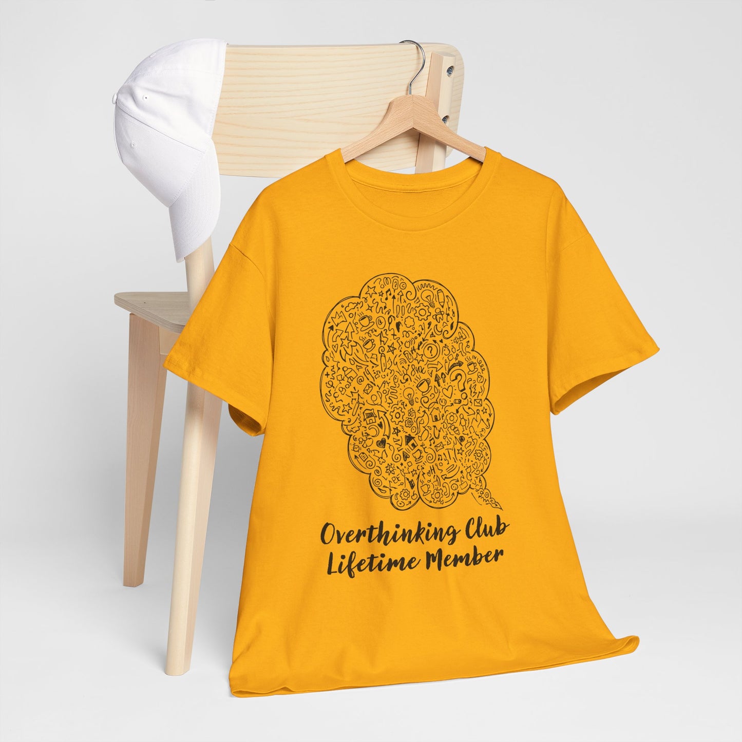 Overthinking Club Shirt – Lifetime Member Funny Mental Health Tee