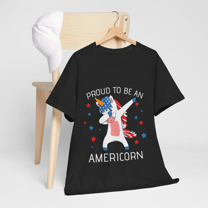 Proud Americorn Shirt - USA Dabbing Unicorn Tee