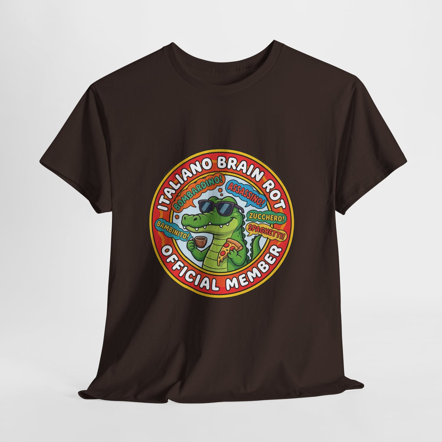 Italiano Brain Rot Shirt – Bombardino Crocodile Meme Tee, Absurd Humour T-Shirt