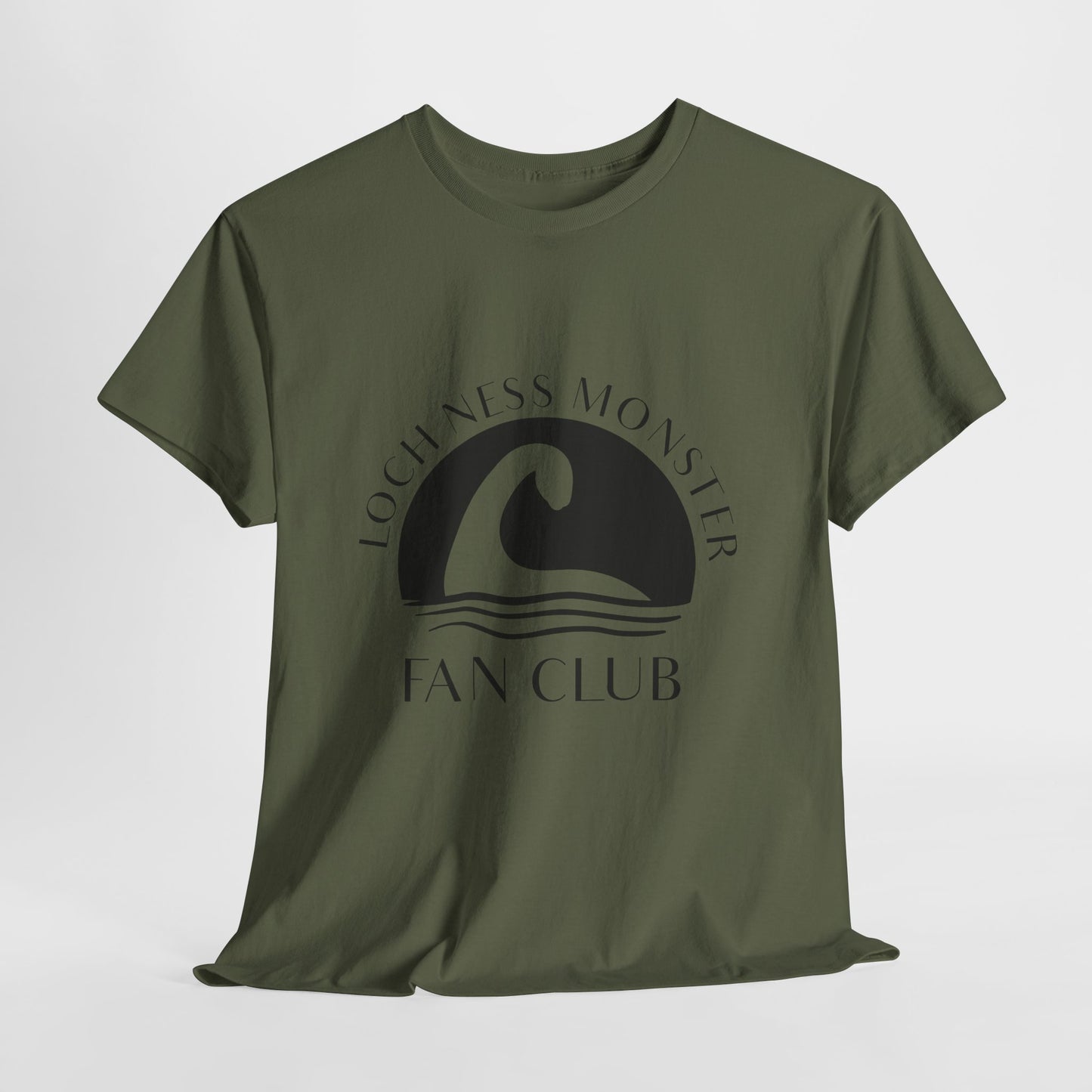 Loch Ness Monster T-Shirt - Minimal Nessie Line Art Scotland Tee