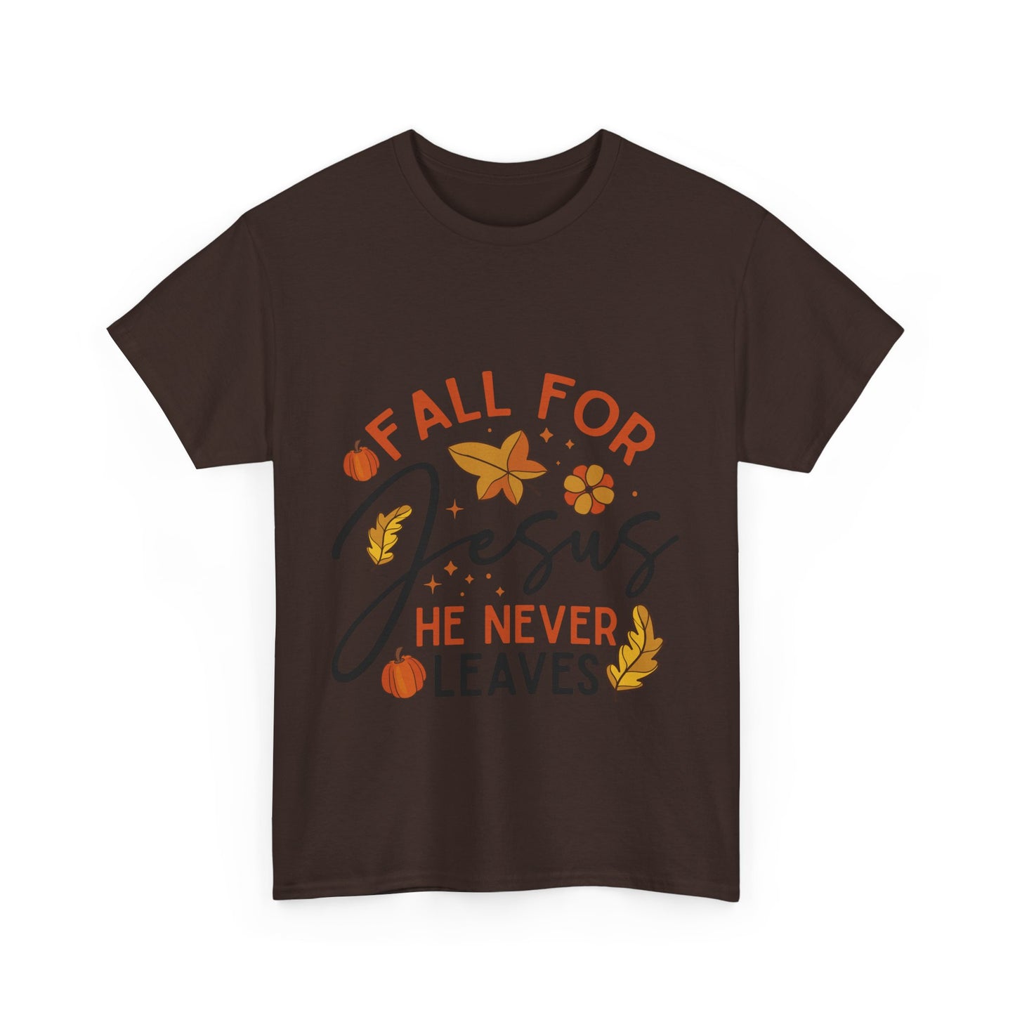 Fall For Jesus T-Shirt - Christian Faith Thanksgiving Autumn Pumpkin Tee