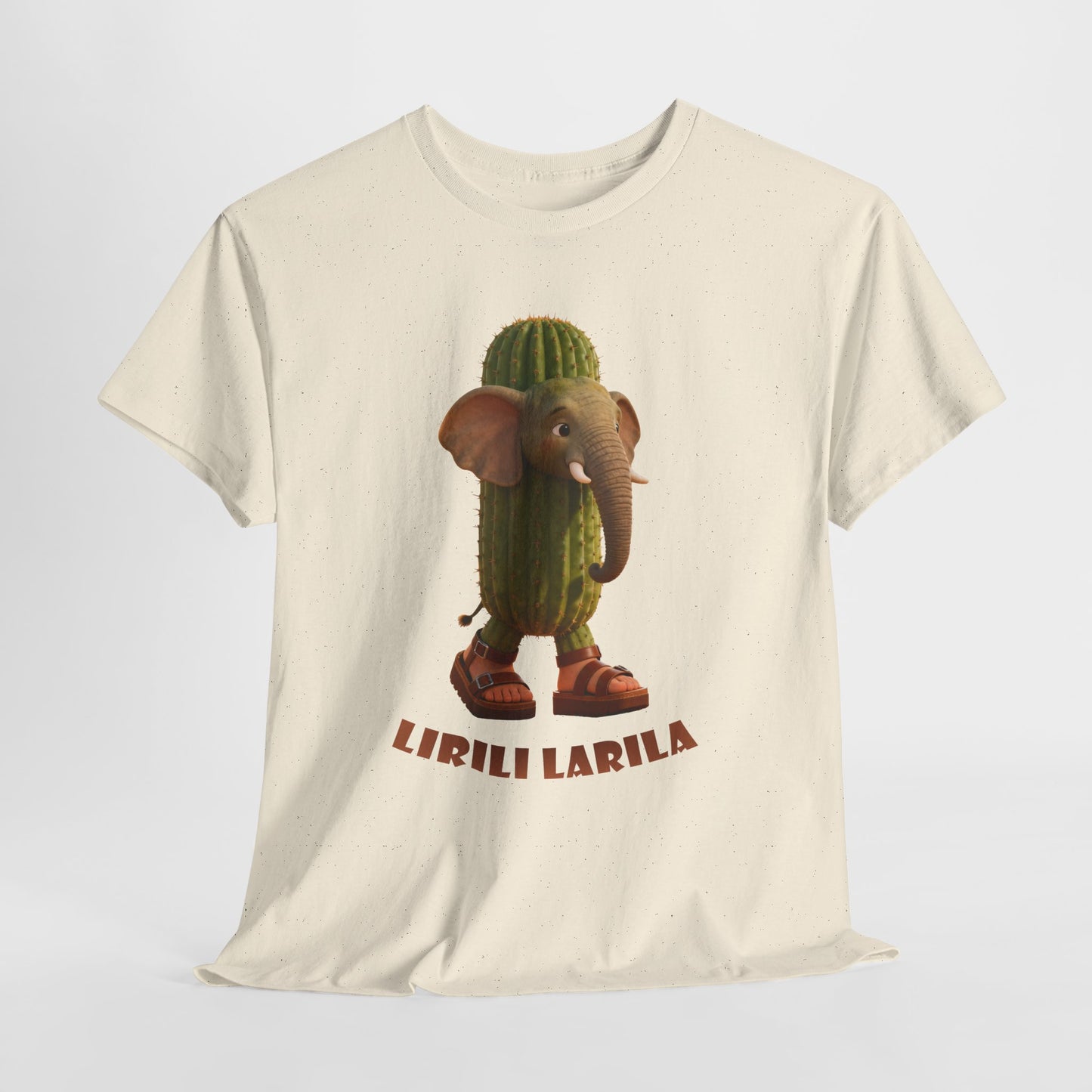 Lirili Larila Shirt – Funny Elephant Cactus Hybrid Tee