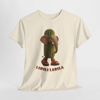 Lirili Larila Shirt – Funny Elephant Cactus Hybrid Tee